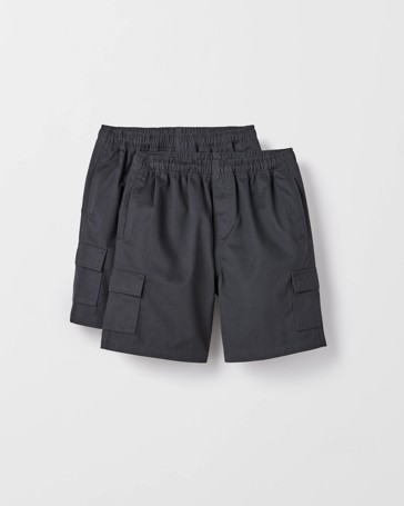 Australian Cotton Blend 2 Pack School Drill Cargo Shorts