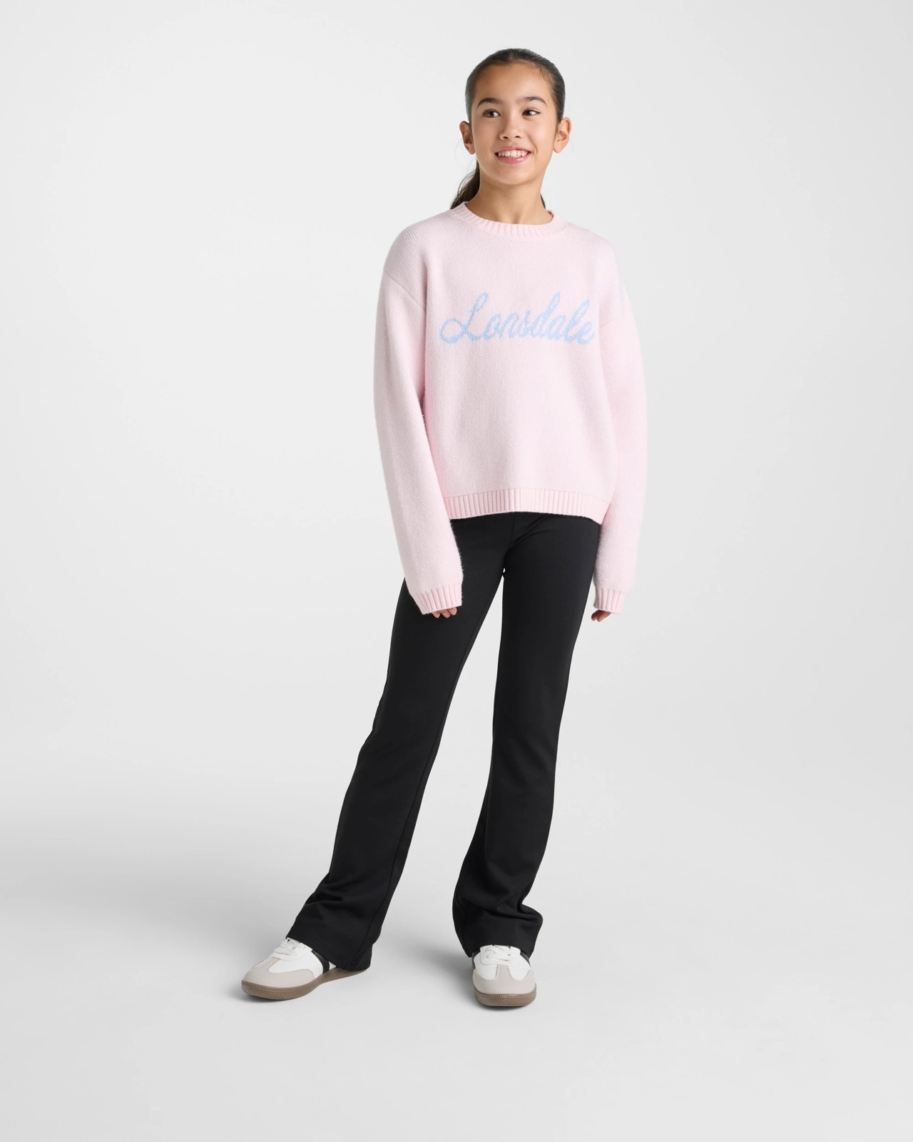 Lonsdale Knit Jumper – Light Pink 5 of 5