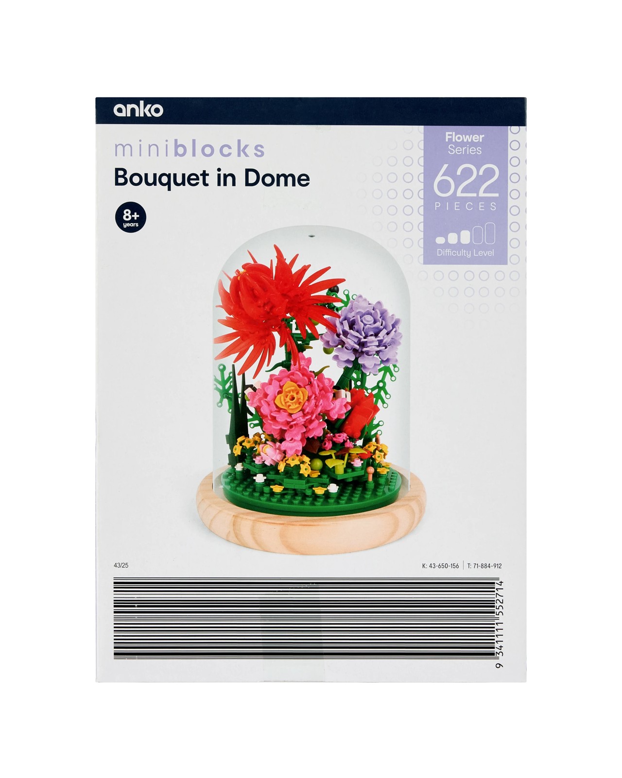 622 Piece Mini Blocks Flower Series: Bouquet in Dome 3 of 3