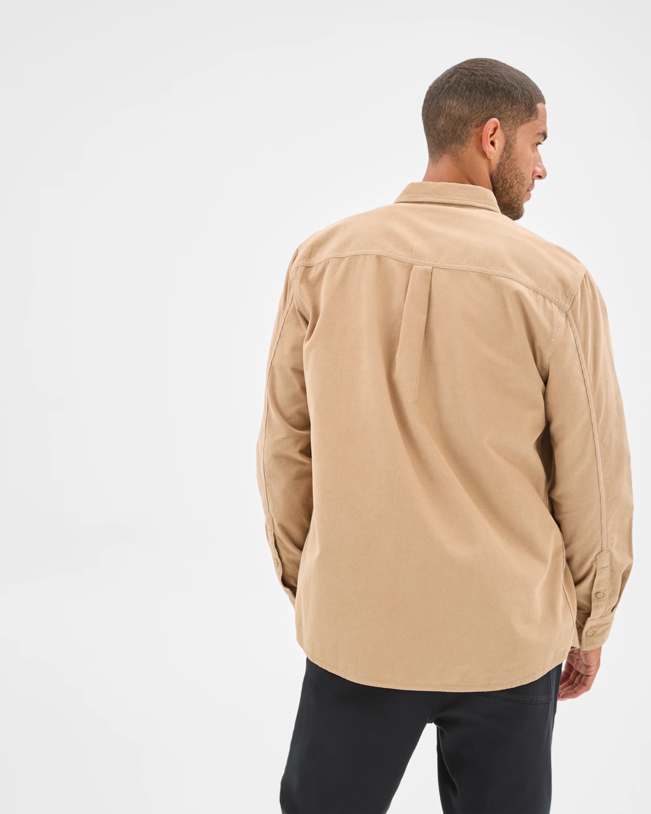 Australian Cotton Corduroy Shirt - Tan 6 of 6