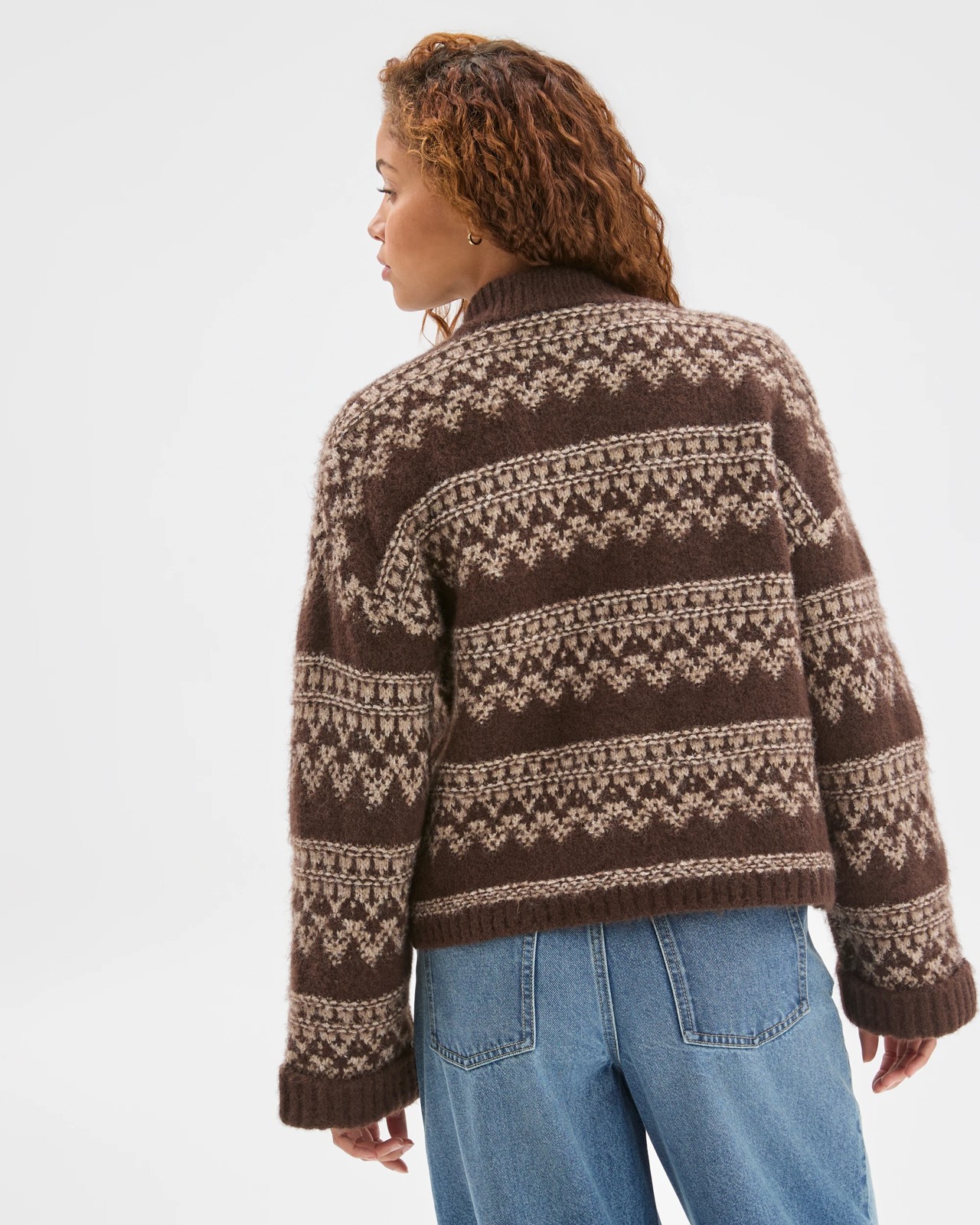 Long Sleeve Fairisle Cardigan 6 of 6