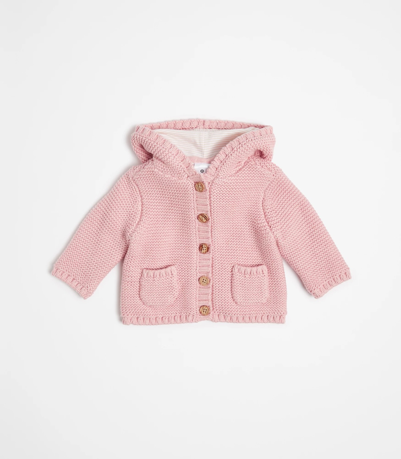 Baby Knit Hooded Jacket - Pink + Rose | Target Australia
