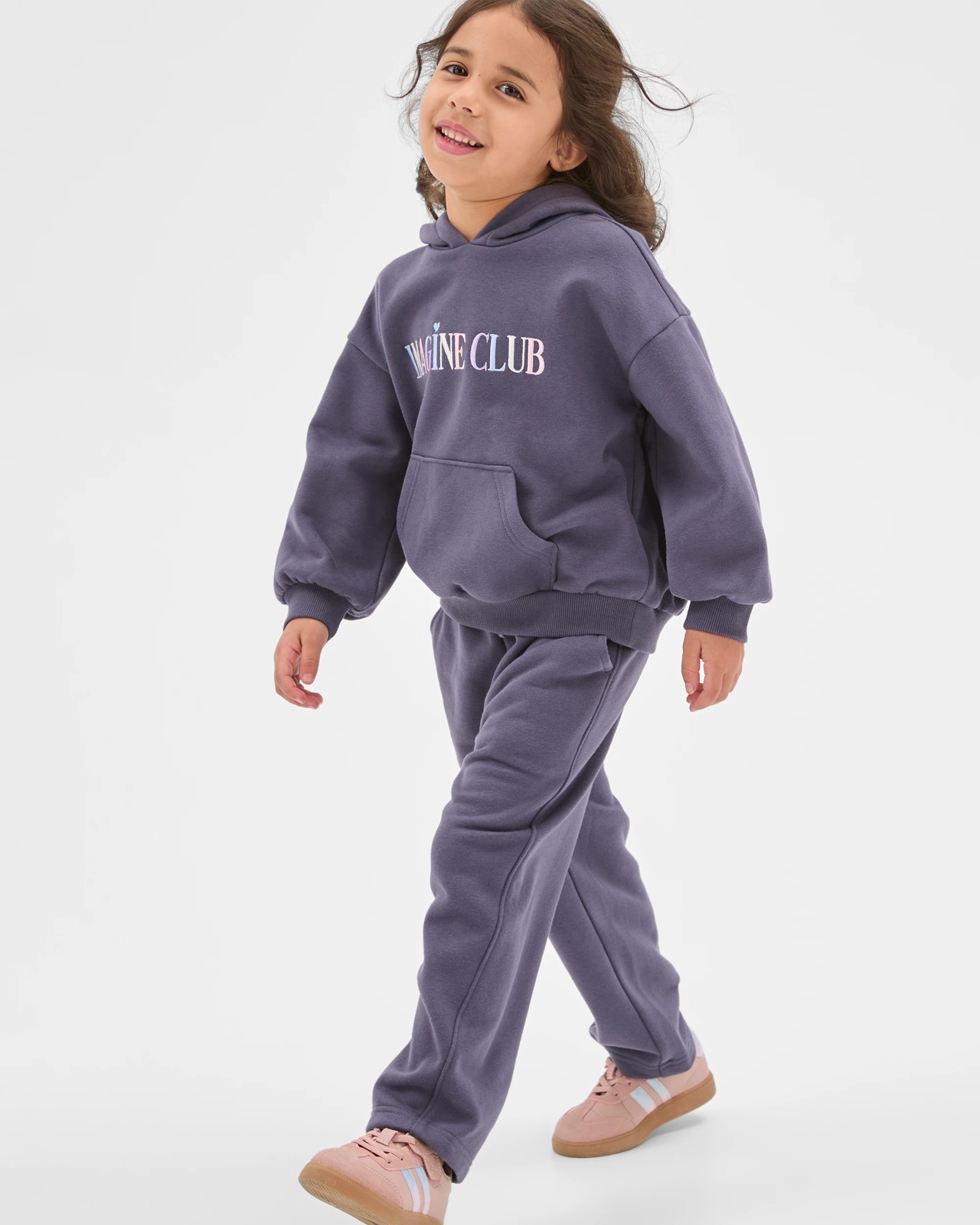 Fashion Heavyweight Barrel Leg Trackpants - Dark Purple 2 of 6