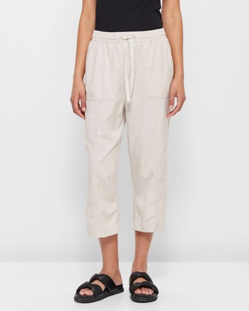 Slub Seam Detail 3/4 Jogger Pants