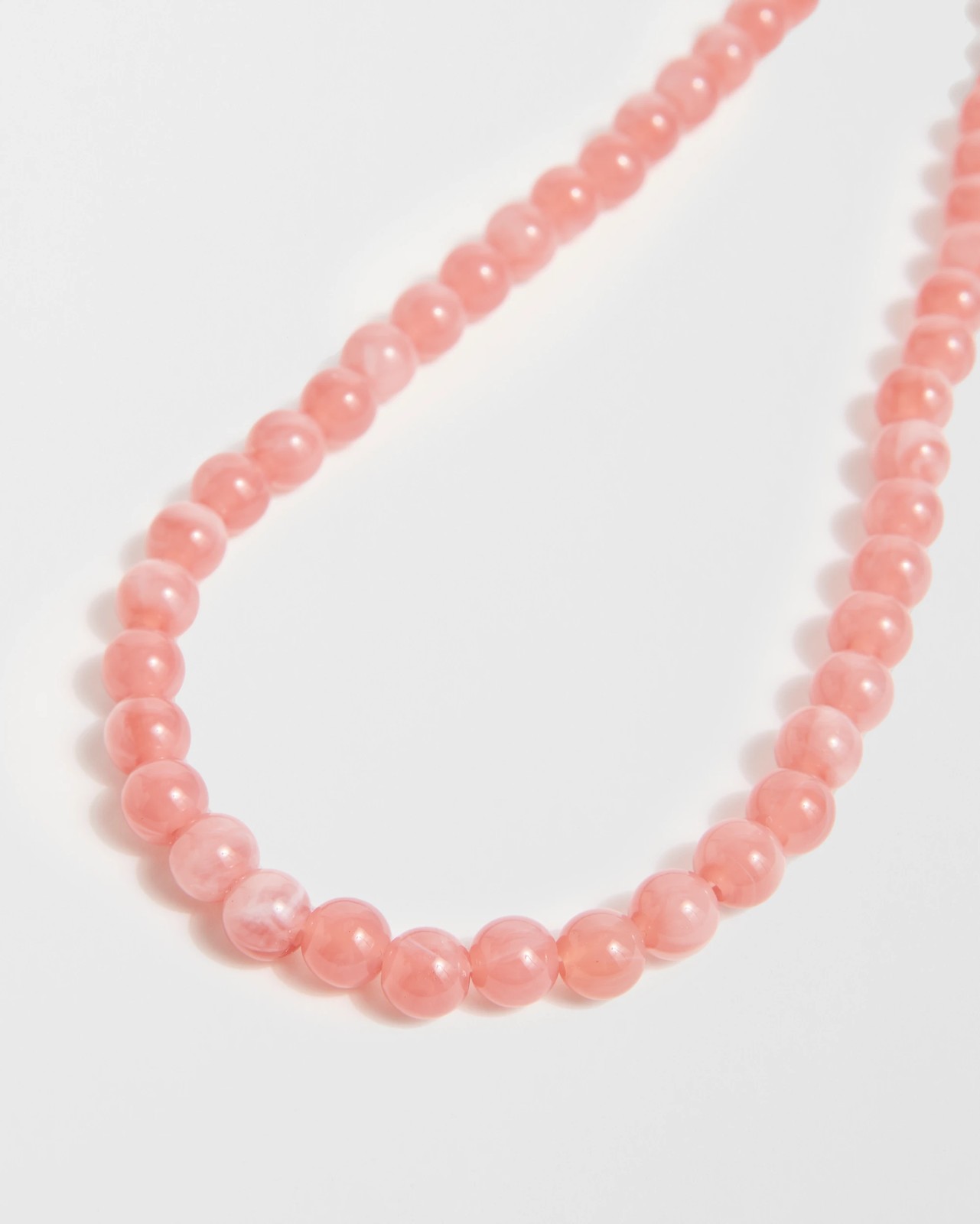 Essential Bead Necklace - Dark Pink 2 of 2