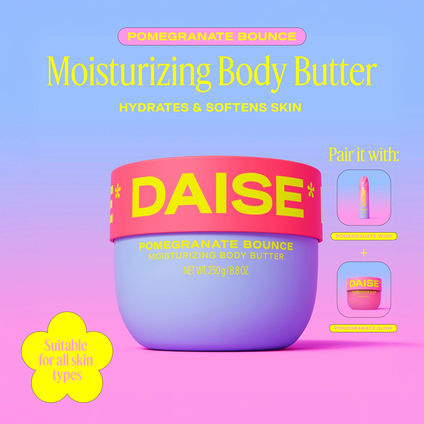 DAISE Moisturizing Body Butter 250g - Pomegranate Bounce 6 of 6