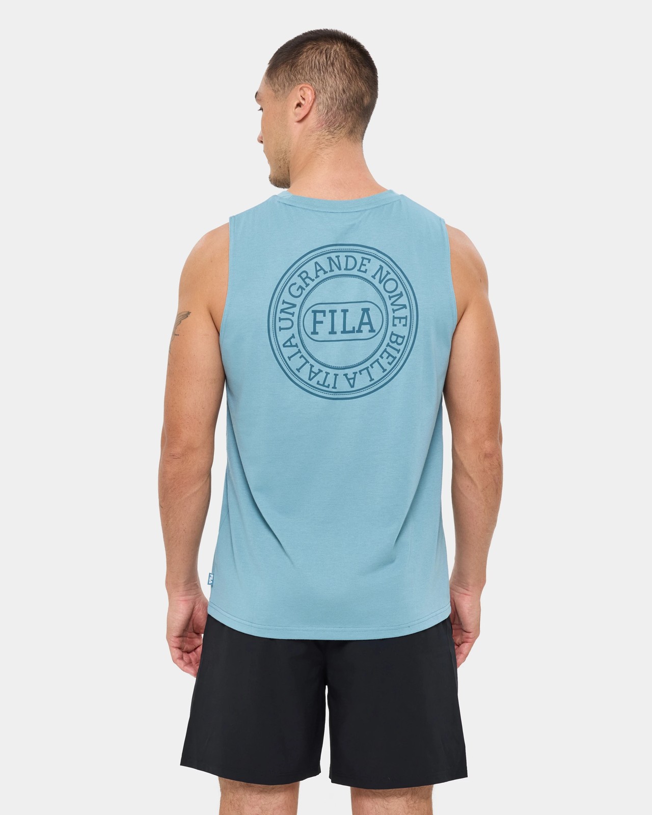 Fila Piero Graphic Tank Top - Piero Smoke Blue 4 of 5