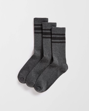 Maxx Australian Cotton Blend 3 Pack Casual Rib Socks