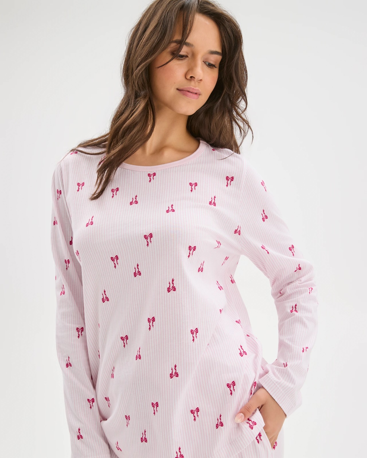 Australian Cotton Long Sleeve Slogan Sleep T-Shirt 3 of 6