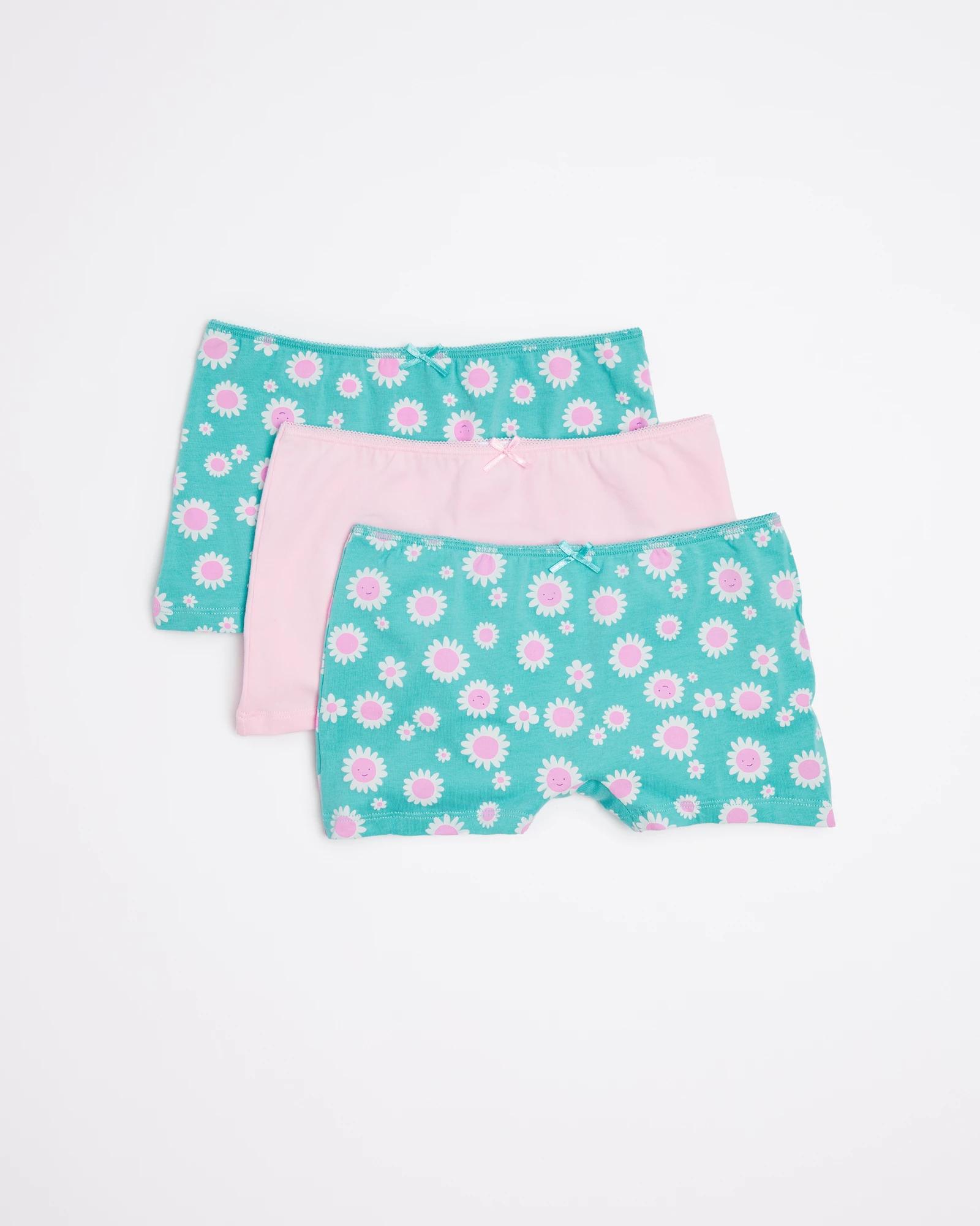 Girls 3 Pack Shorties