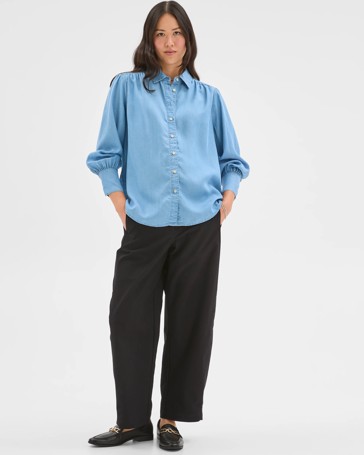 Soft Button Through Shirt