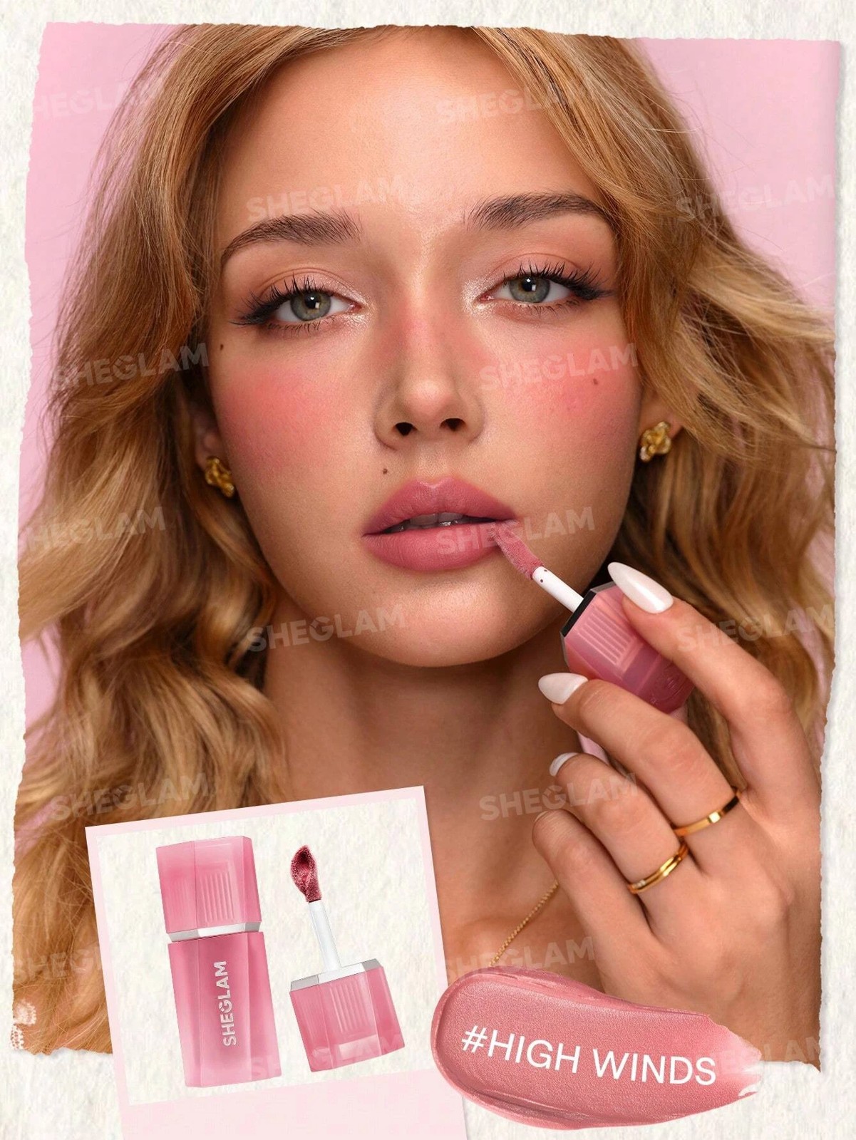 SHEGLAM Air Plush Lip & Cheek Cream - High Winds 4 of 5
