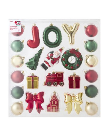 Anko 24 Pack Traditional Decoration Pack