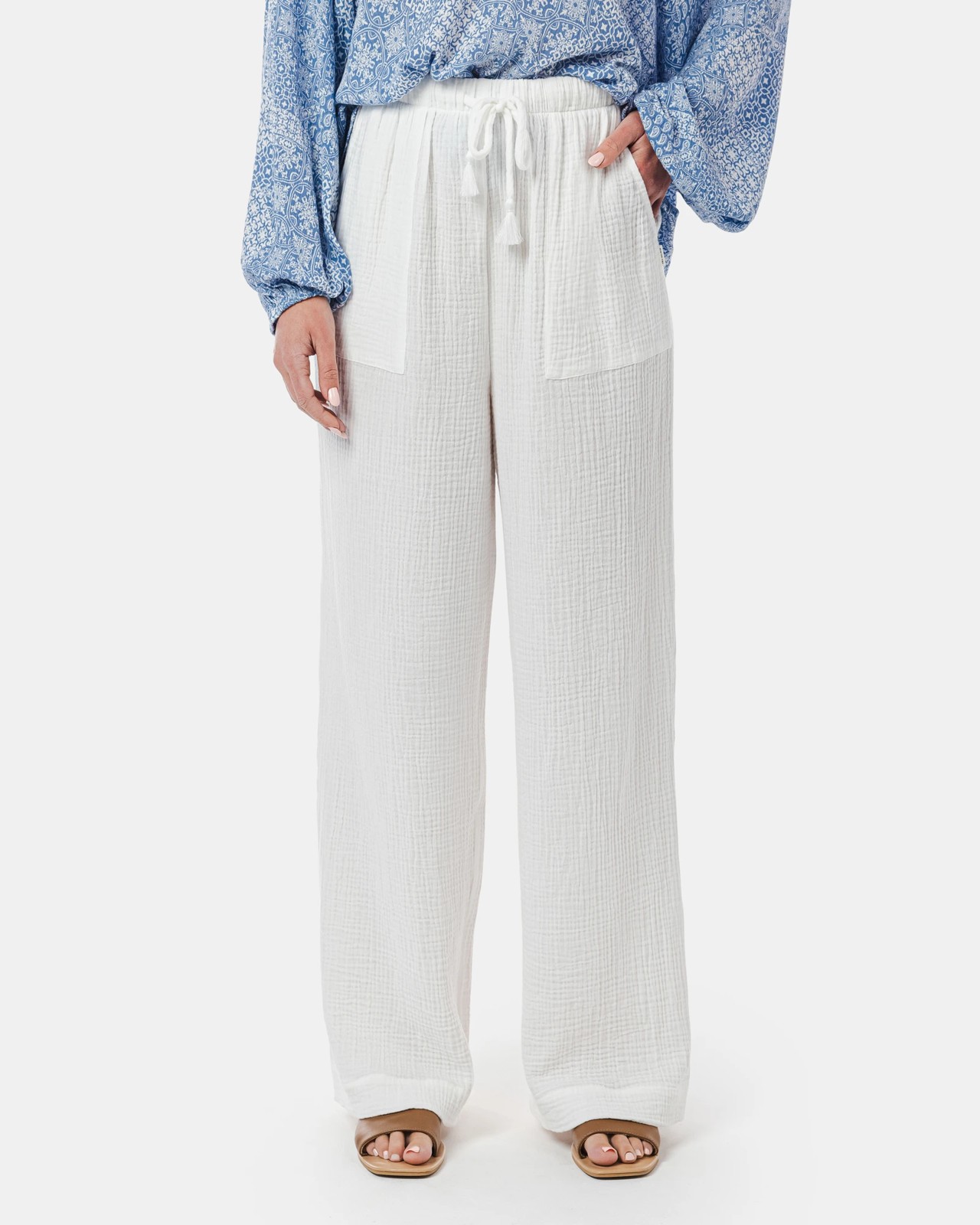 Drawstring Beach Pants Piping Hot Target Australia