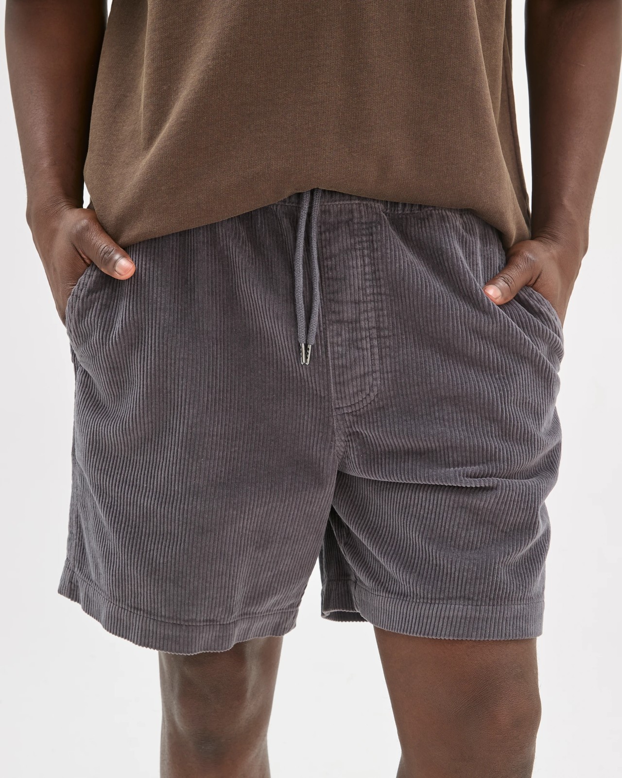 Commons Corduroy Shorts - Navy 3 of 5