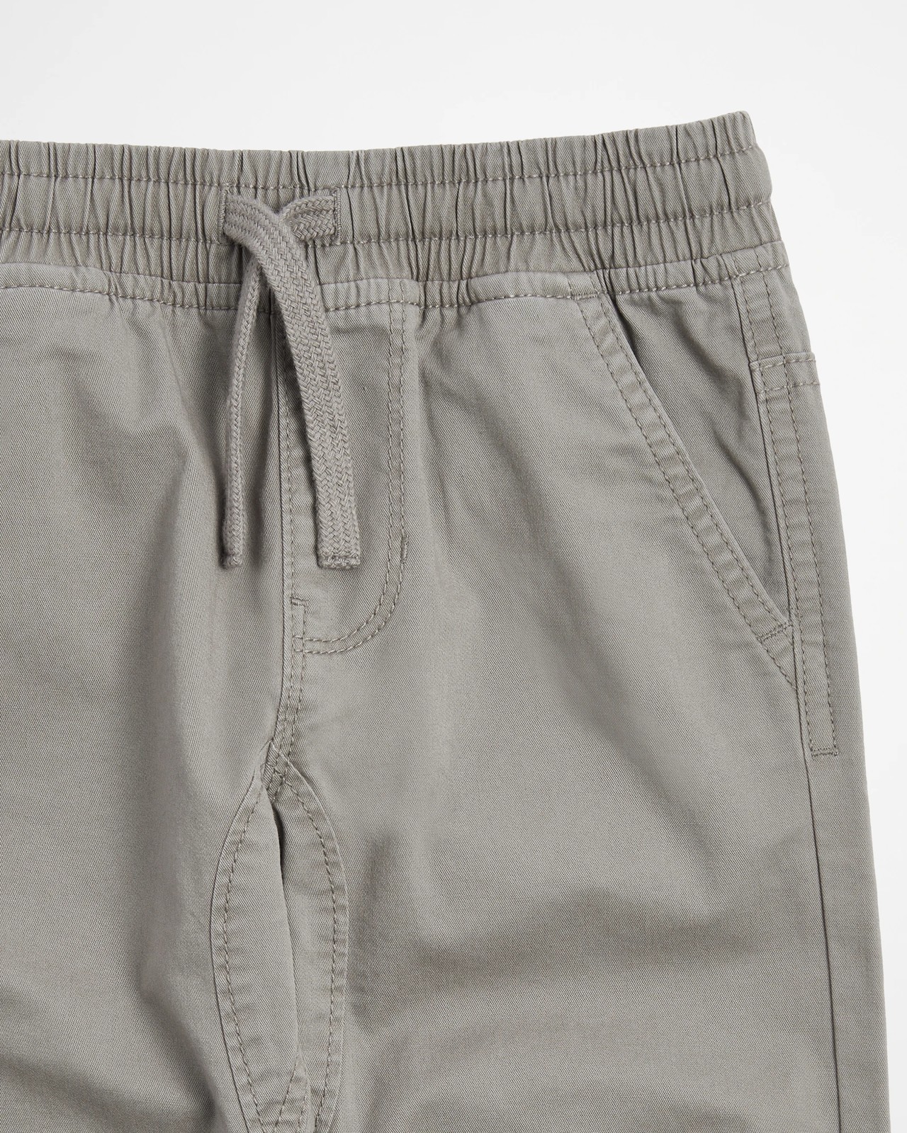 Pull On Cuffed Pants - Grey