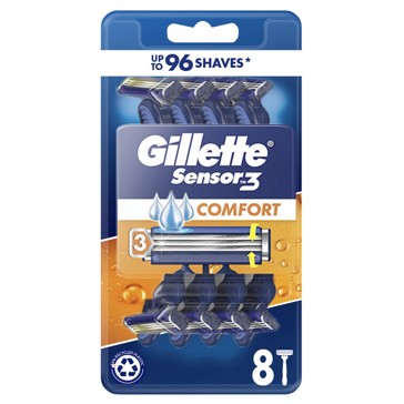 Gillette Sensor 3 Comfort Disposable Razors - 8 Pack