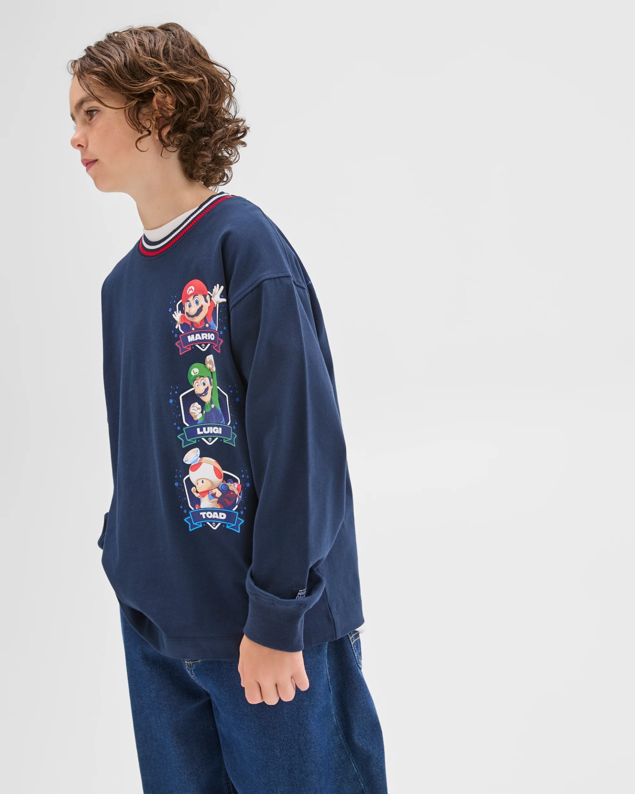 Super Mario Australian Cotton Long Sleeve T-Shirt 3 of 5