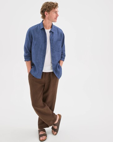 European Linen Long Sleeve Shirt