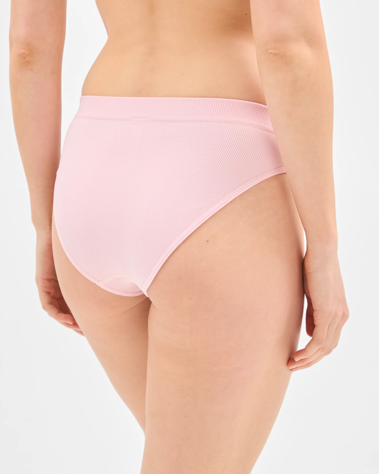 Lily Loves 2 Pack Rib Seamfree High Waist Bikini Briefs - Orchid Pink 4 of 4