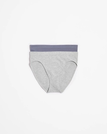 Australian Cotton Blend 2 Pack Seamfree High Cut Briefs