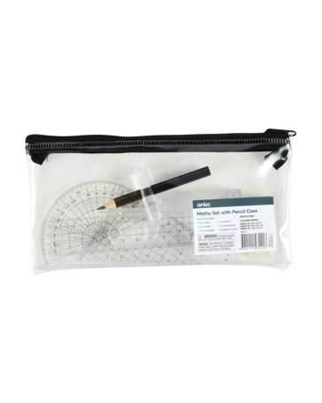 Anko Maths Set with Pencil Case