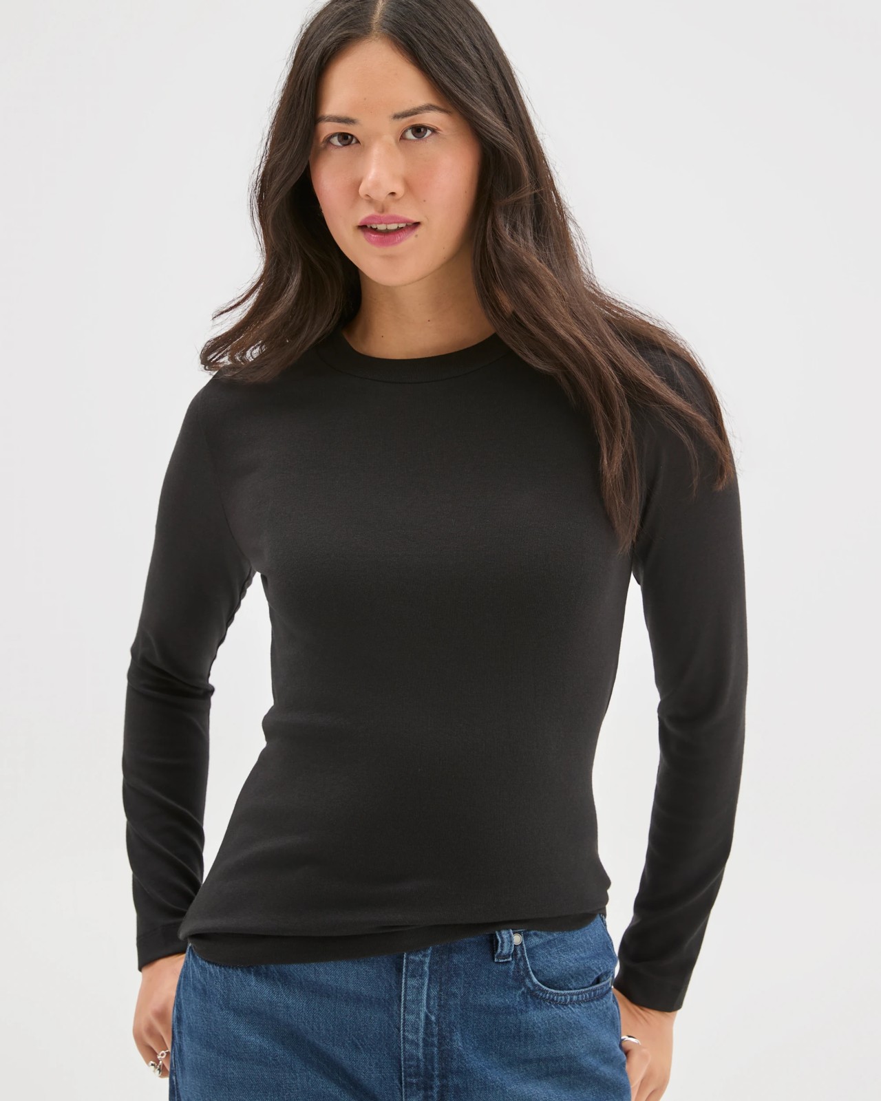 Soft Touch Long Sleeve T-Shirt - Black 3 of 5