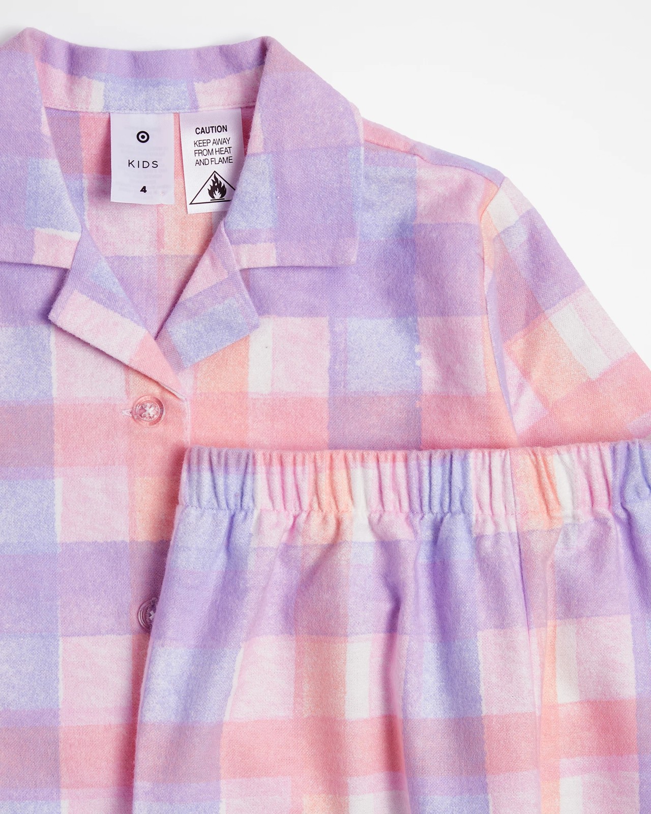 Family Matching Girls Junior Checkered Cotton Flannelette Pyjama Set 5 of 6