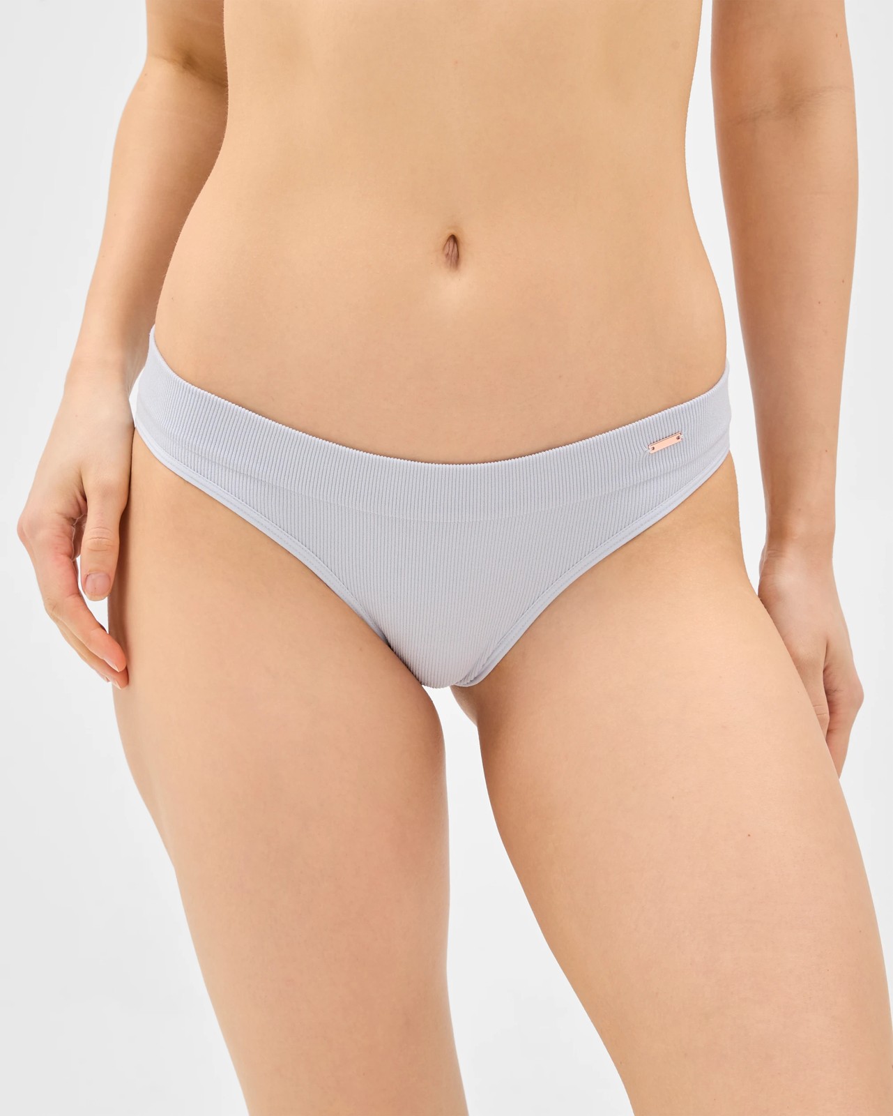 Lily Loves 2 Pack Rib Seamfree Brazilian Briefs - Forever Blue/Heather 3 of 5
