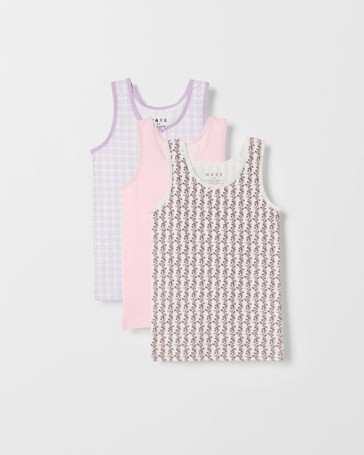 Maxx Bamboo 3 Pack Girls Vests