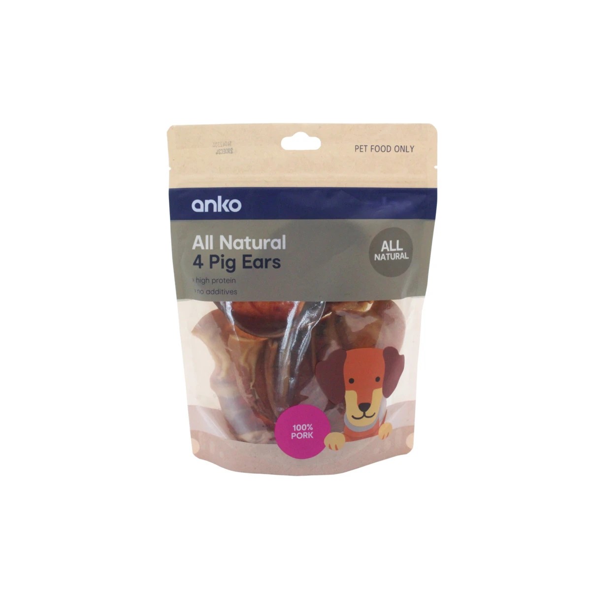 Pet Treat Pig Ears 4 Pack Anko Target Australia