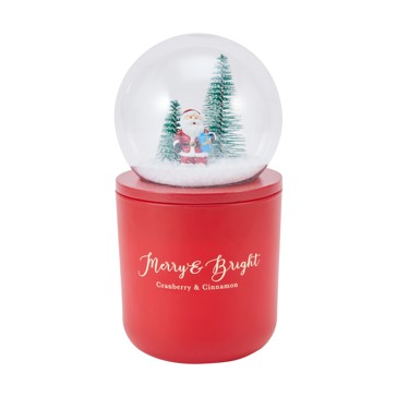 Christmas Merry & Bright Globe Candle - Anko