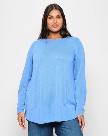 Plus Size Curve Hem Jumper