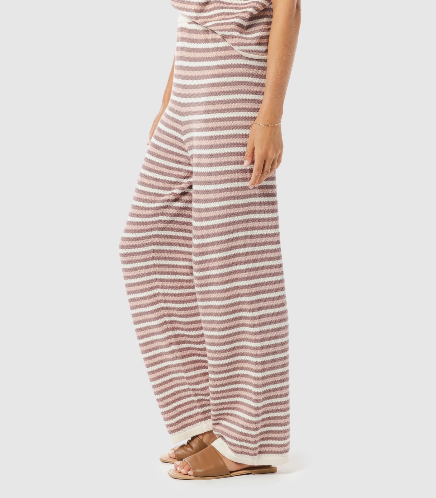 Knit Stripe Beach Pants - Piping Hot 3 of 5