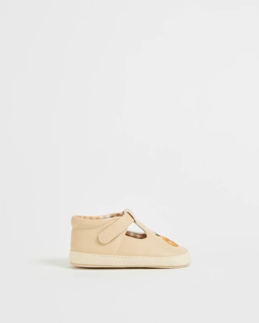 Pre-Walker Applique Peach Pumps