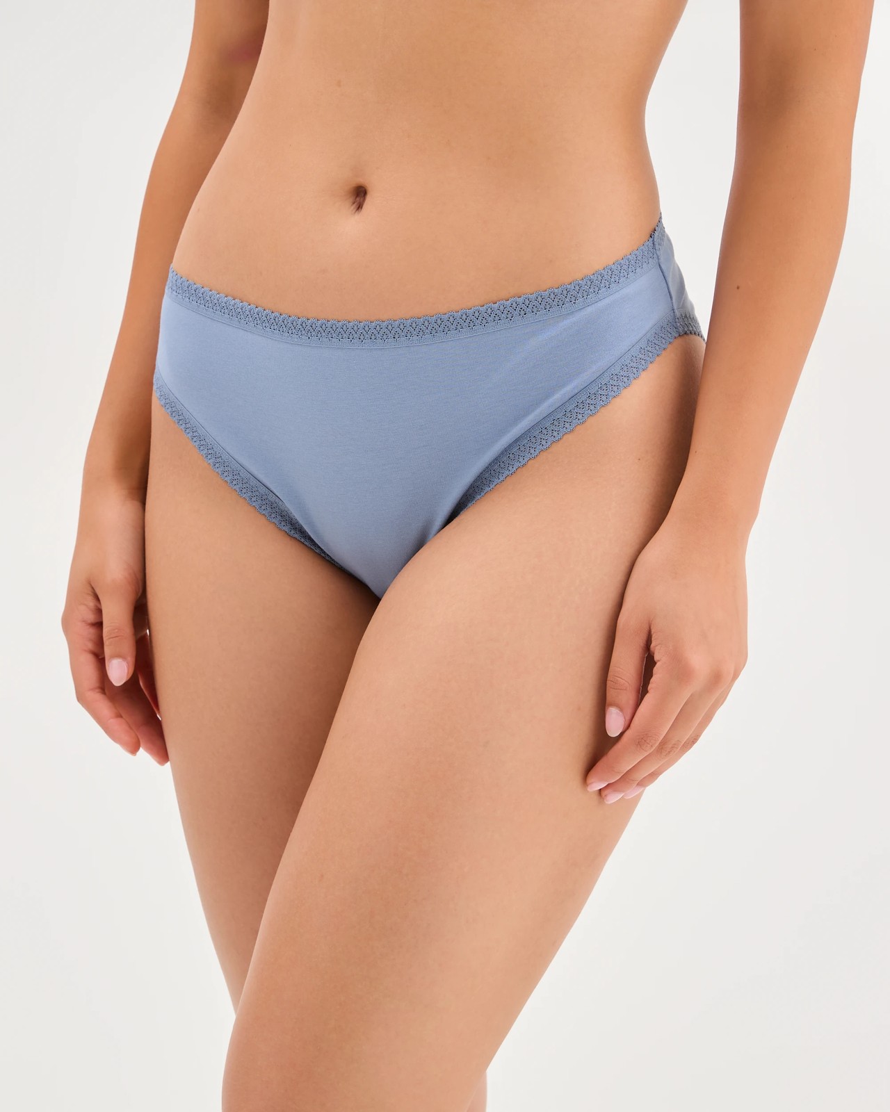 Australian Cotton 5 Pack Elevated High Cut Briefs - Blues Floral 2 of 4