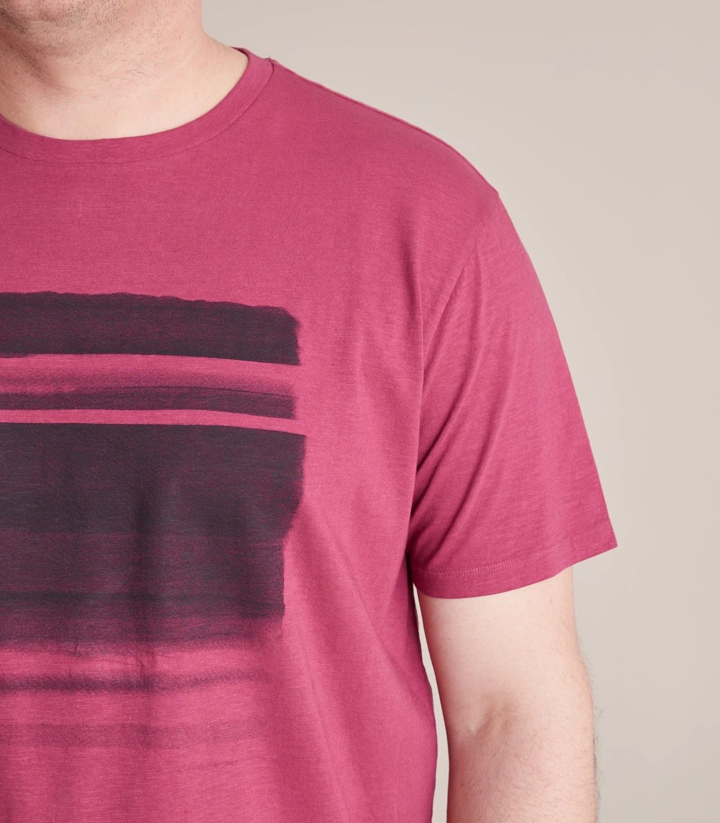 Man Plus Garment Dyed Stripe Graphic T-Shirt 3 of 6