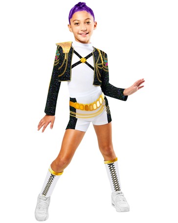 KPop Demon Hunters RUMI Gold Deluxe Kids Costume Size 5-6yrs