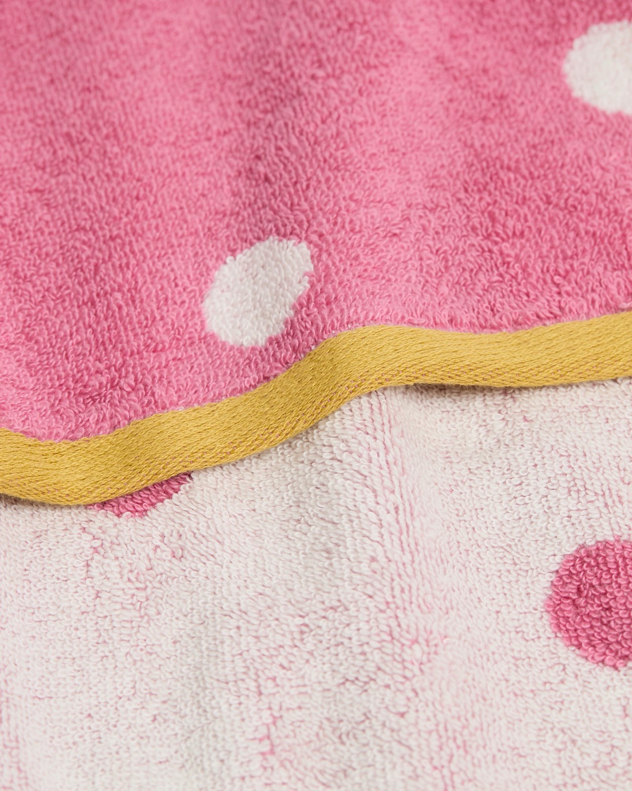 Senna Australian Cotton Polka Dot Hand Towel - Wild Rose 3 of 3