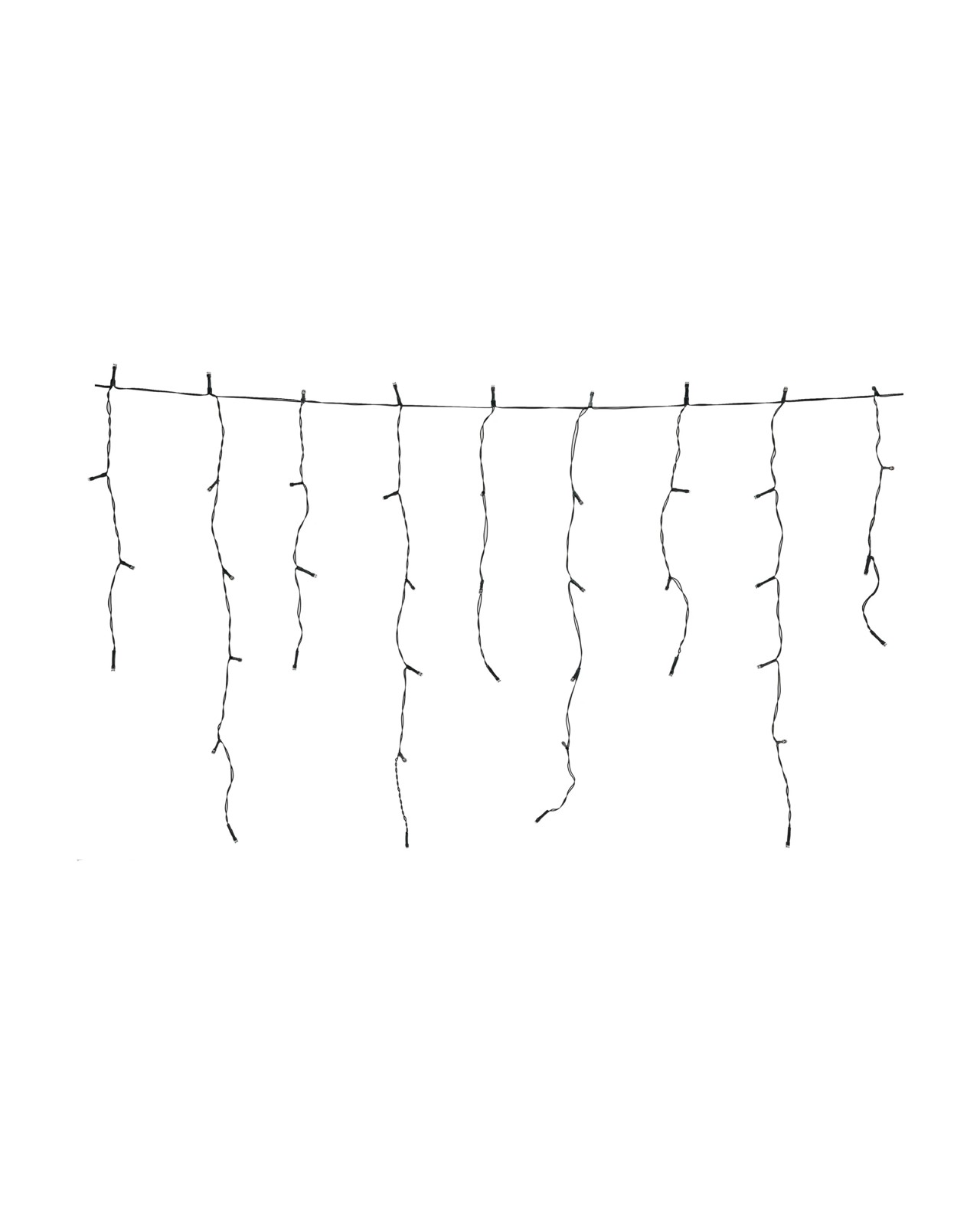 Anko Solar Powered 200 LED White Icicle String Lights 2 of 5
