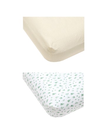 Anko 2 Pack Cotton Fitted Cot Sheets