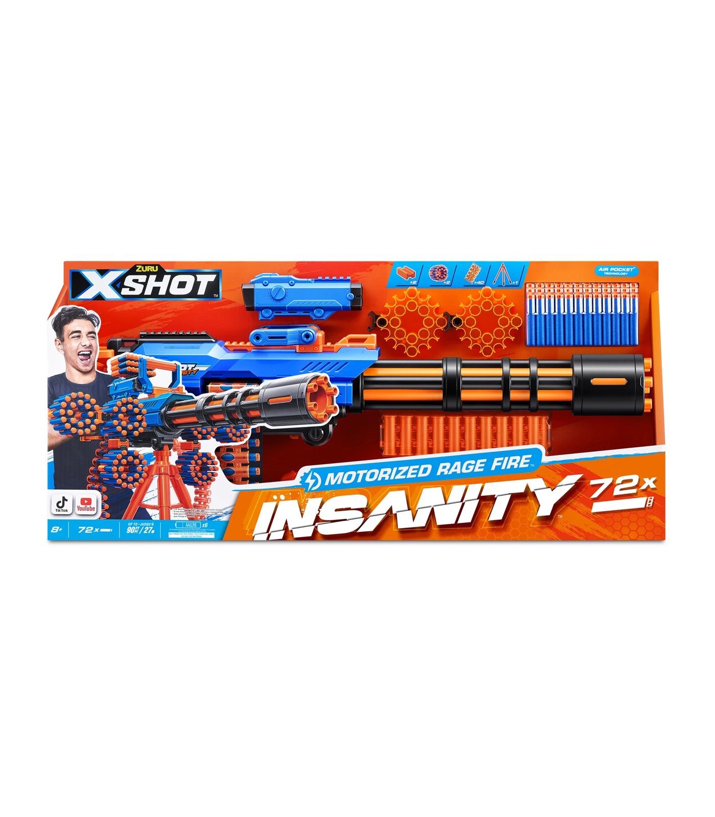 X-Shot Insanity Motorized Rage Fire (72 Darts) by ZURU | Target Australia