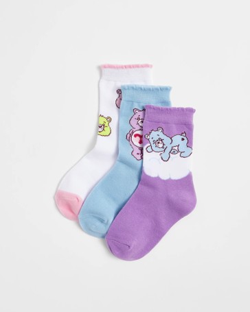 Care Bears Girls Socks 3 Pack