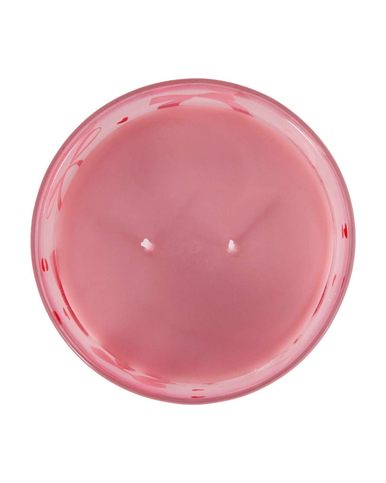 Anko Pink Glass Bow Candle 3 of 6