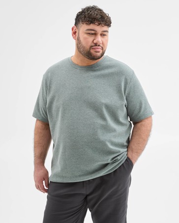 Plus Size Australian Cotton Blend Textured T-Shirt