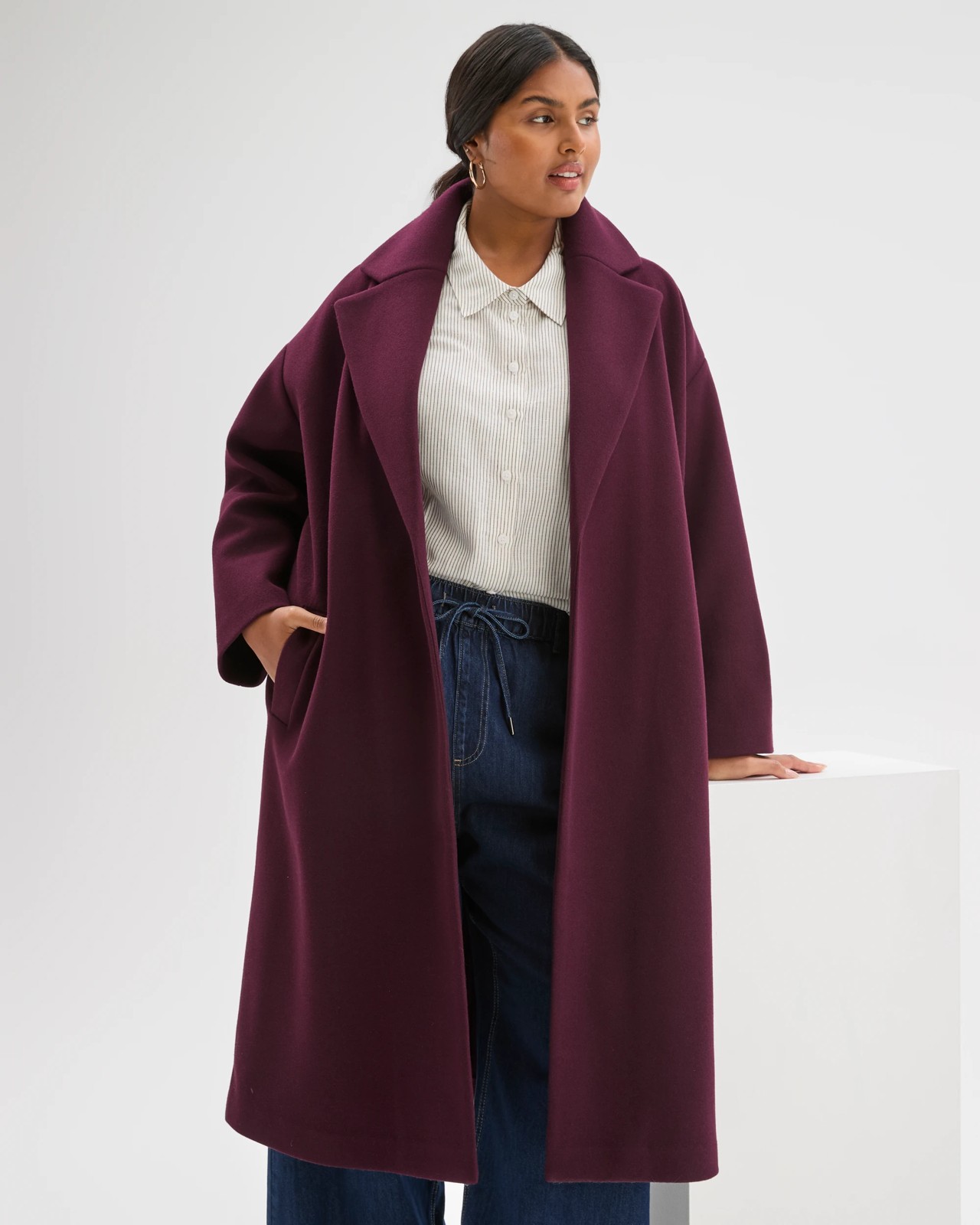 Plus Size Wrap Coat 6 of 6