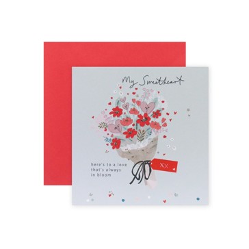 Hallmark Valentine's Day Card - My Sweetheart. Here's to a Love That's Always in Bloom