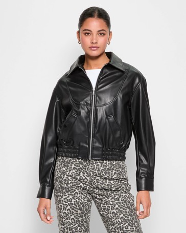 PU Moto Jacket - Lily Loves