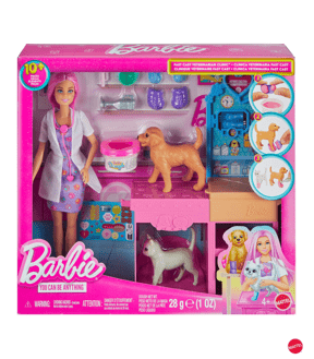 Mattel Barbie Fast Cast Veterinarian Clinic Playset