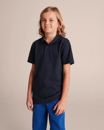 Short Sleeve School Polos